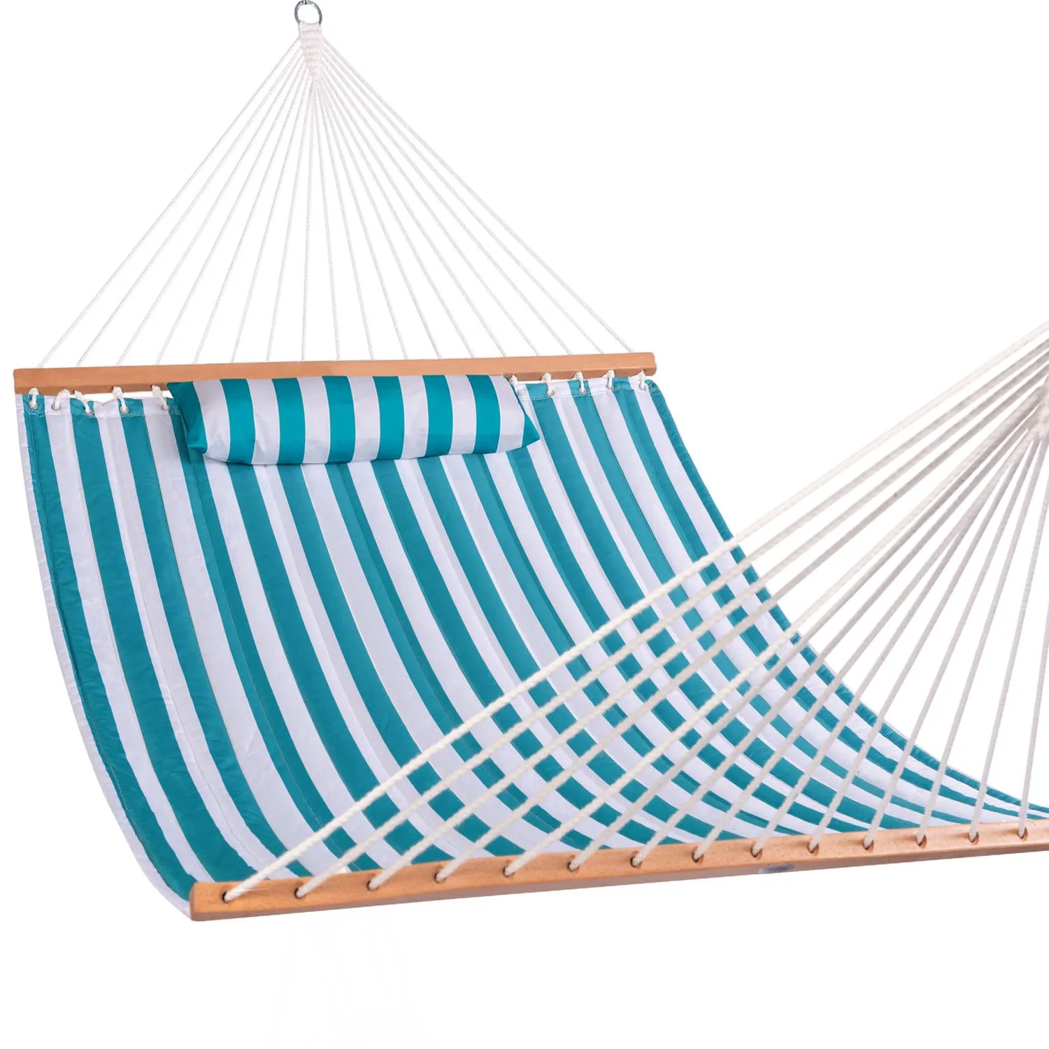 12 FT Large Double Stripes Quilted Hammock