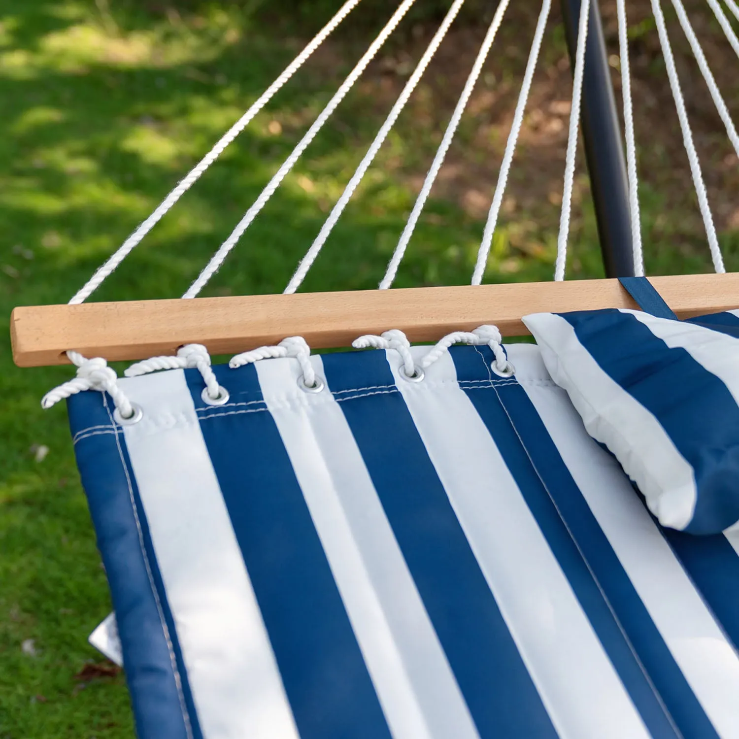 12 FT Large Double Stripes Quilted Hammock