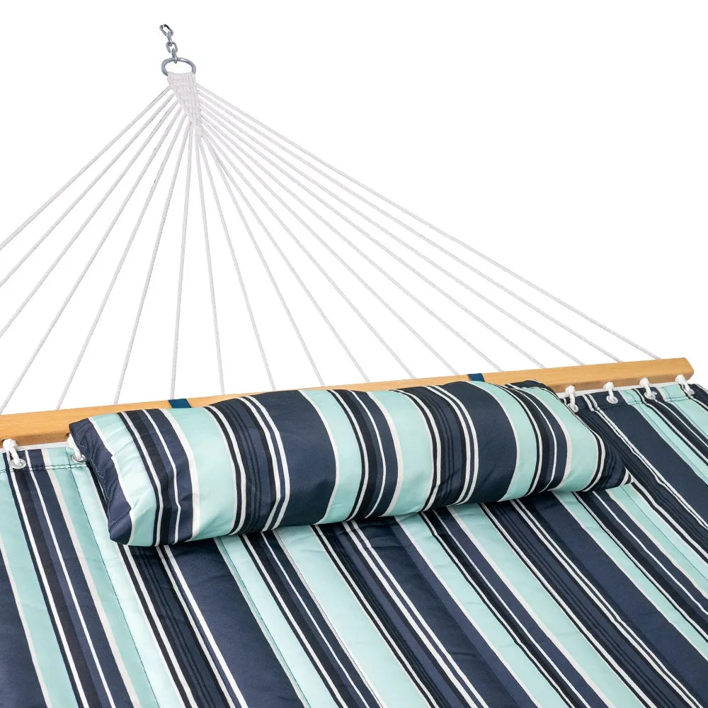 12 FT Large Double Stripes Quilted Hammock