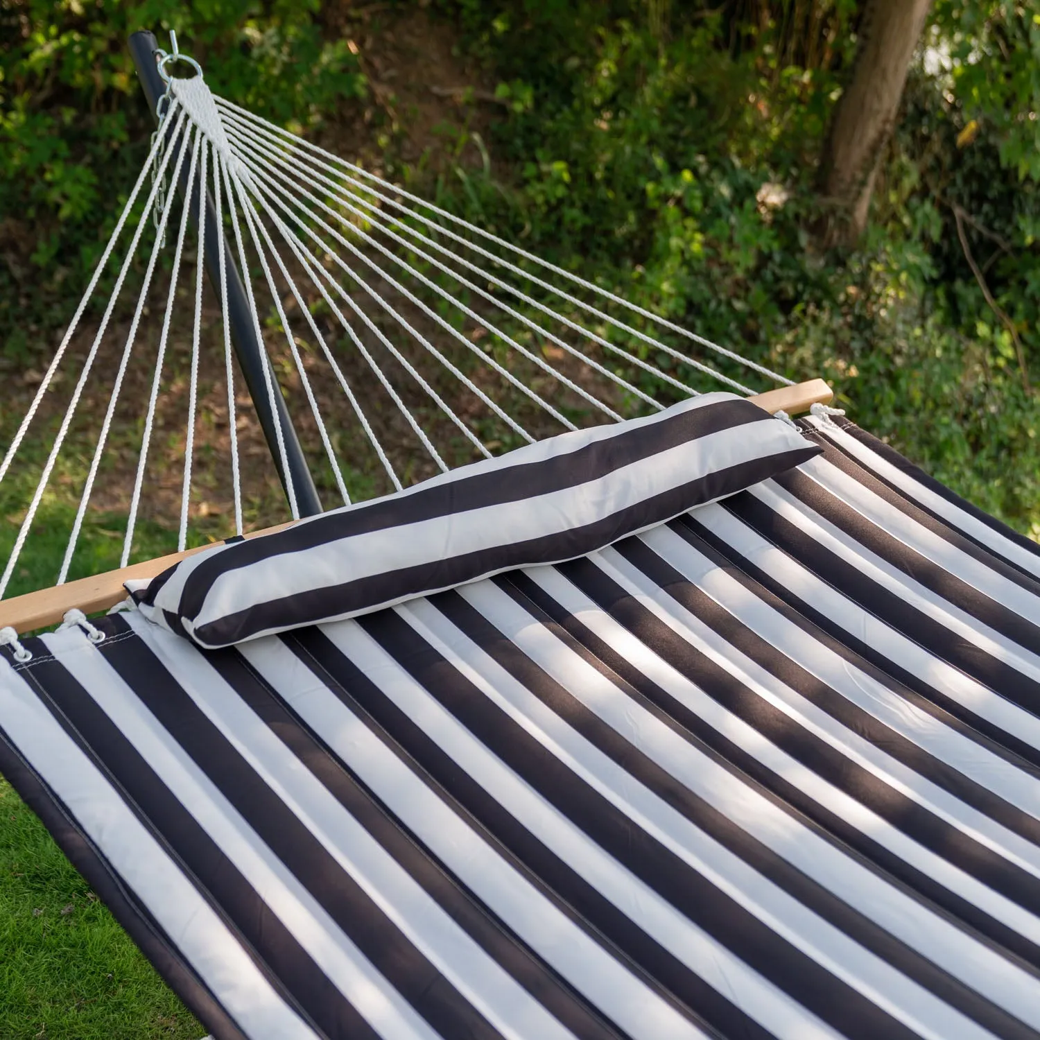 12 FT Large Double Stripes Quilted Hammock