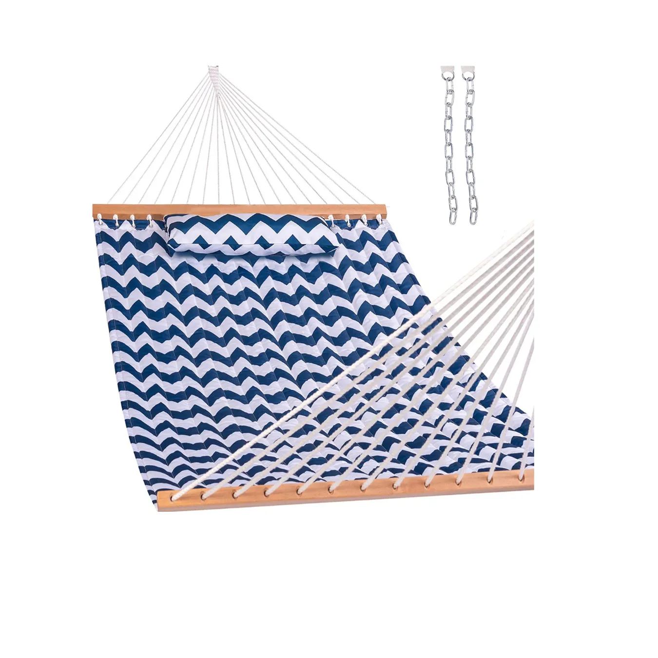 12 FT Large Double Stripes Quilted Hammock