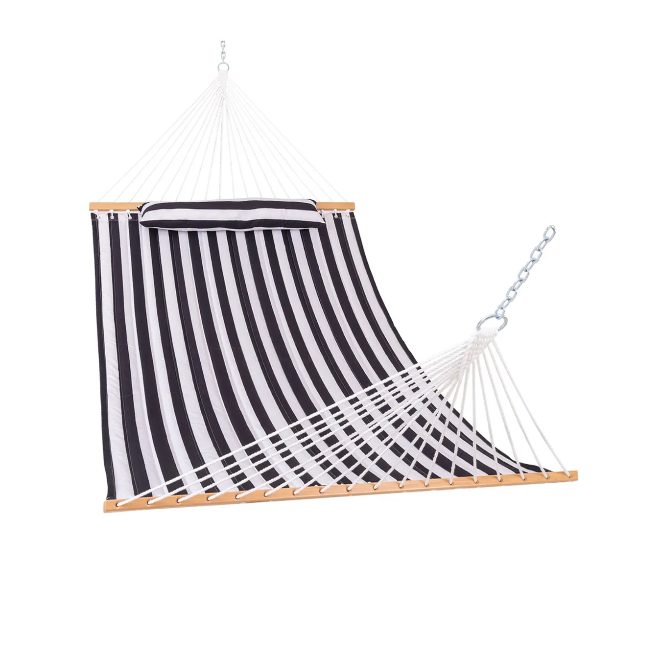 12 FT Large Double Stripes Quilted Hammock