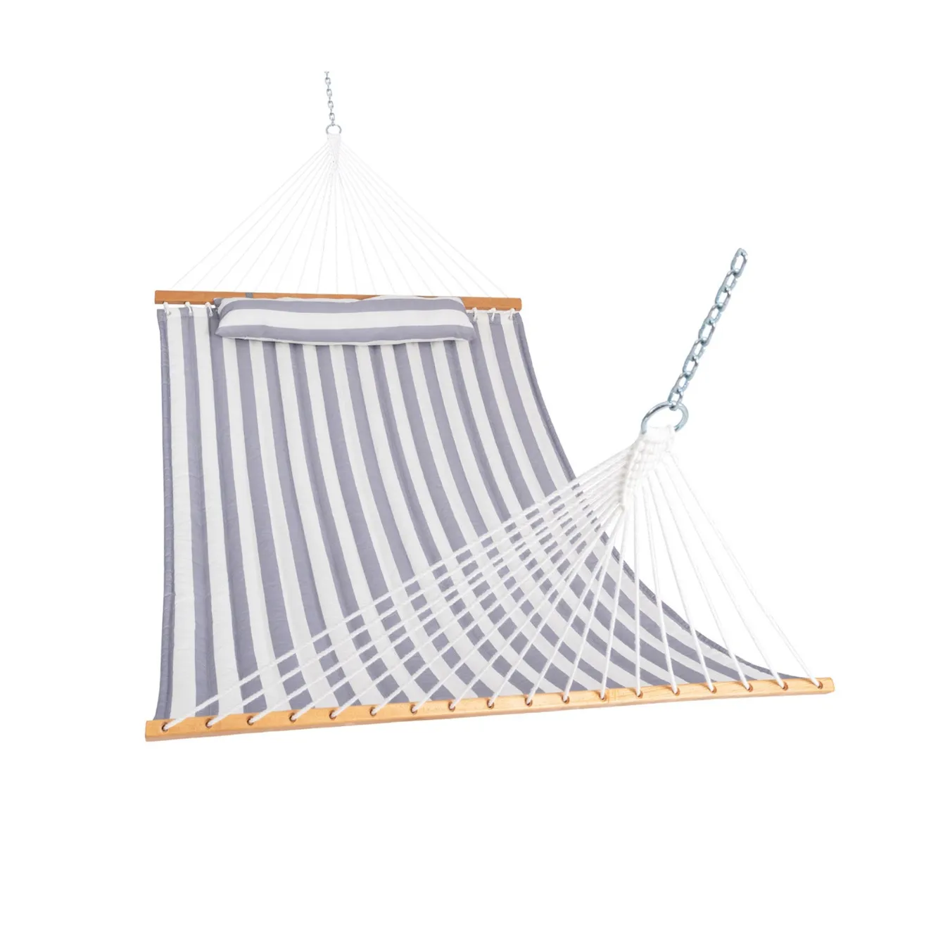 12 FT Large Double Stripes Quilted Hammock