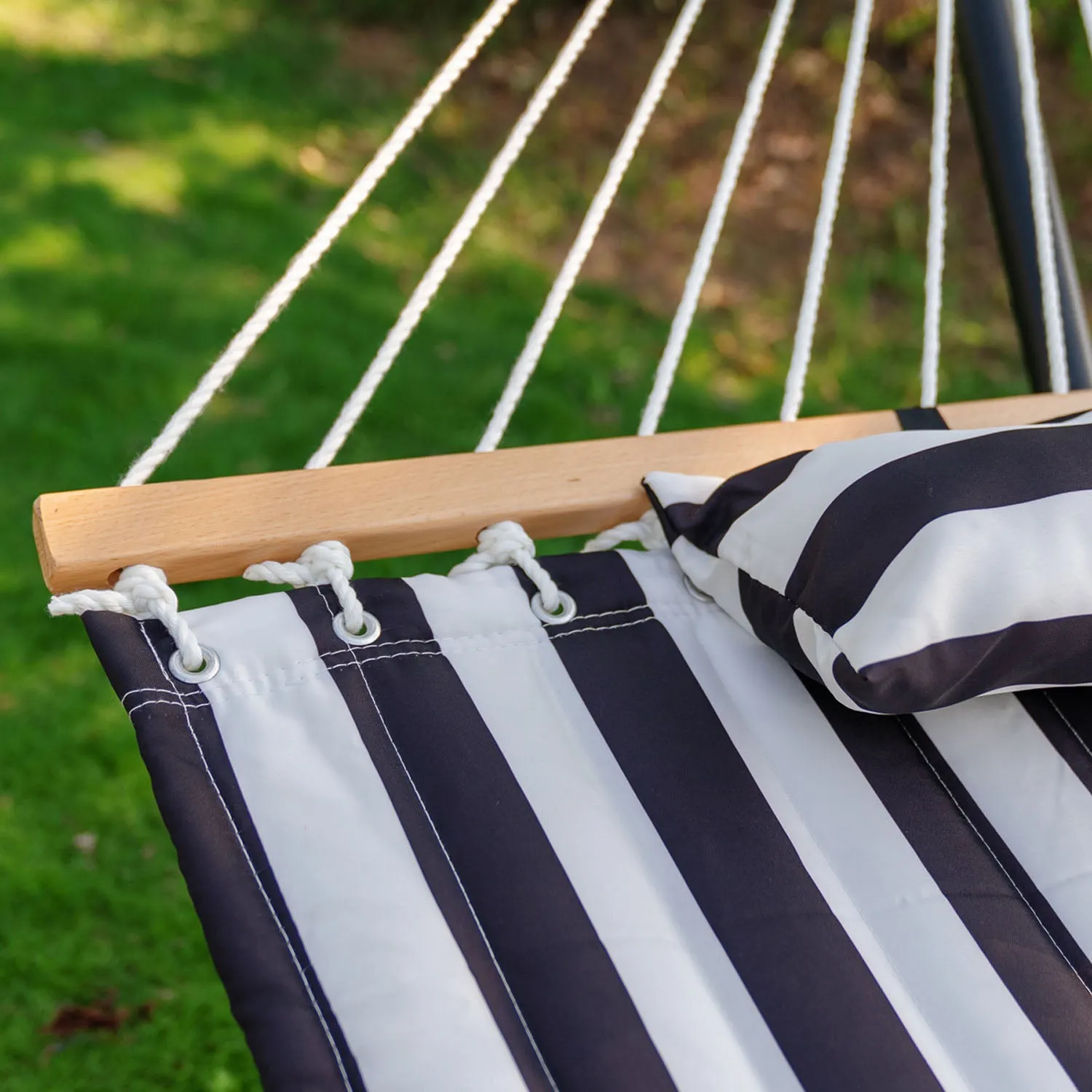 12 FT Large Double Stripes Quilted Hammock