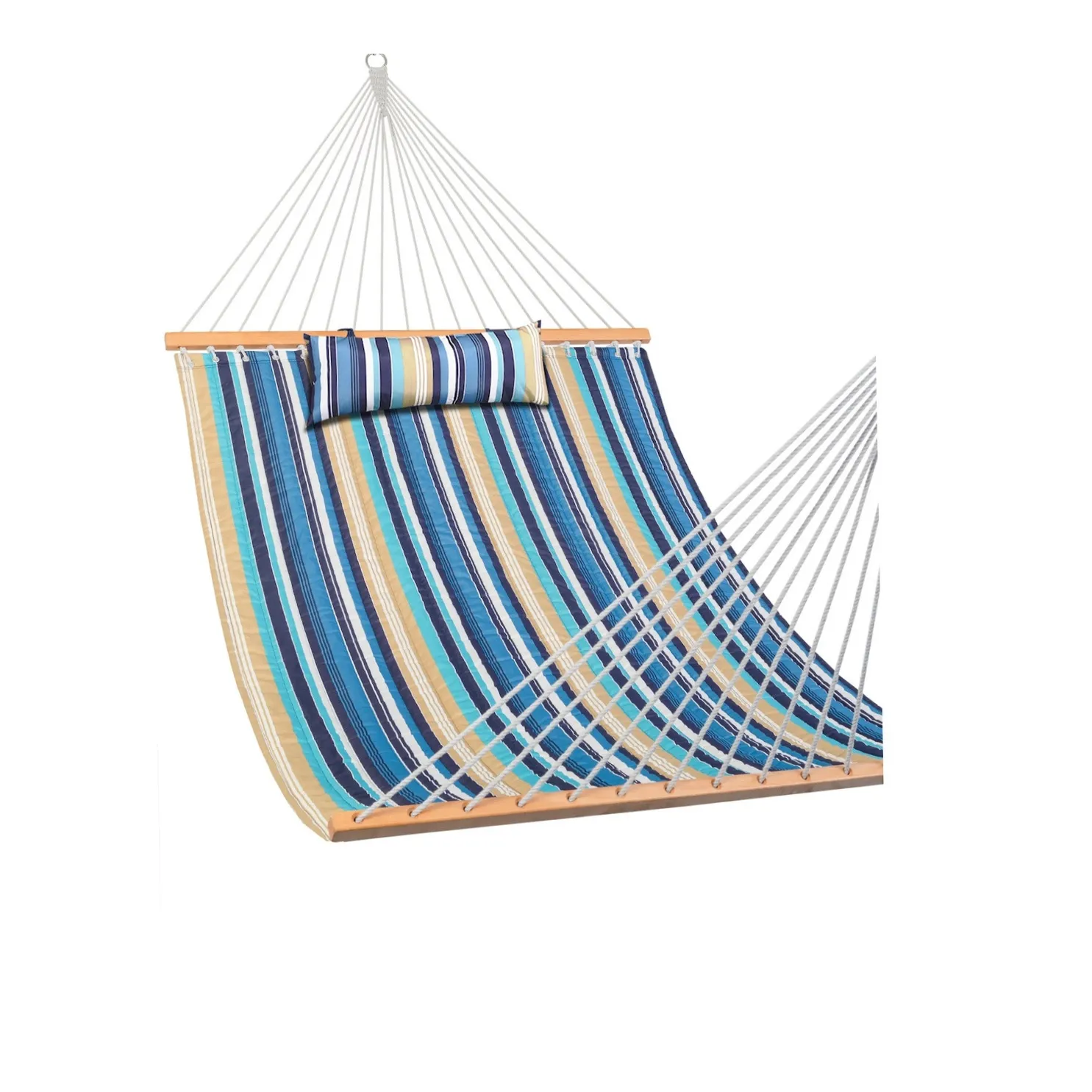 12 FT Large Double Stripes Quilted Hammock