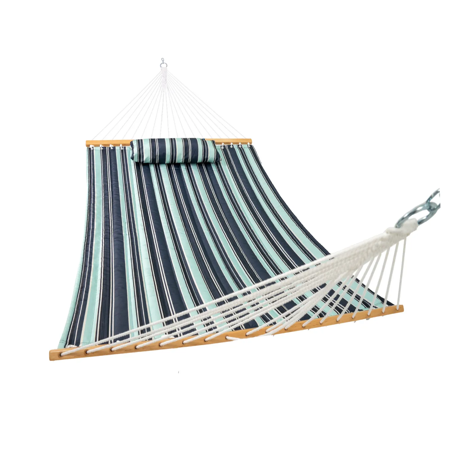 12 FT Large Double Stripes Quilted Hammock