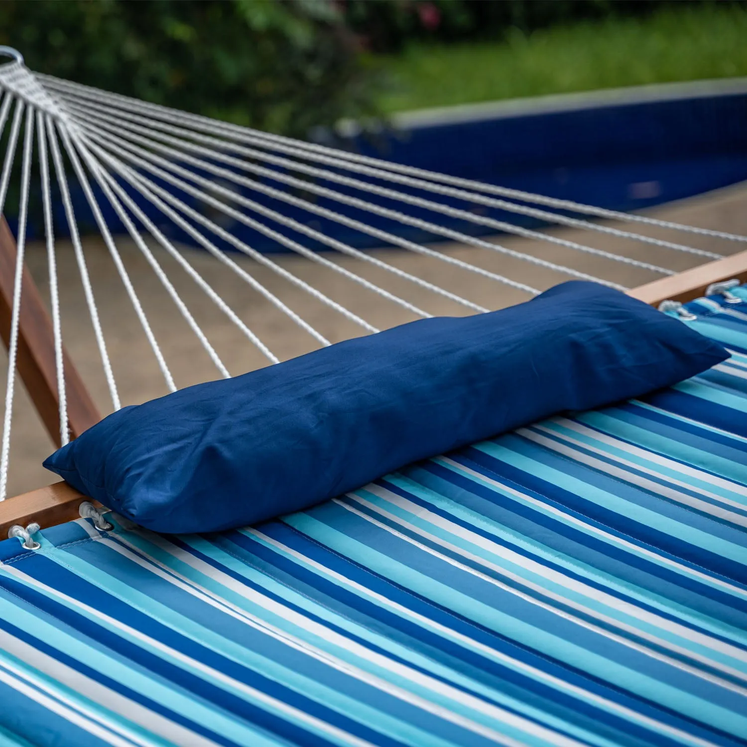 12 FT Large Double Stripes Quilted Hammock