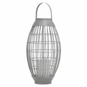 14.5" GRY Oval Lantern