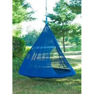 5FT Dia Hammock TearDrop Hanging Chair- Dark Blue