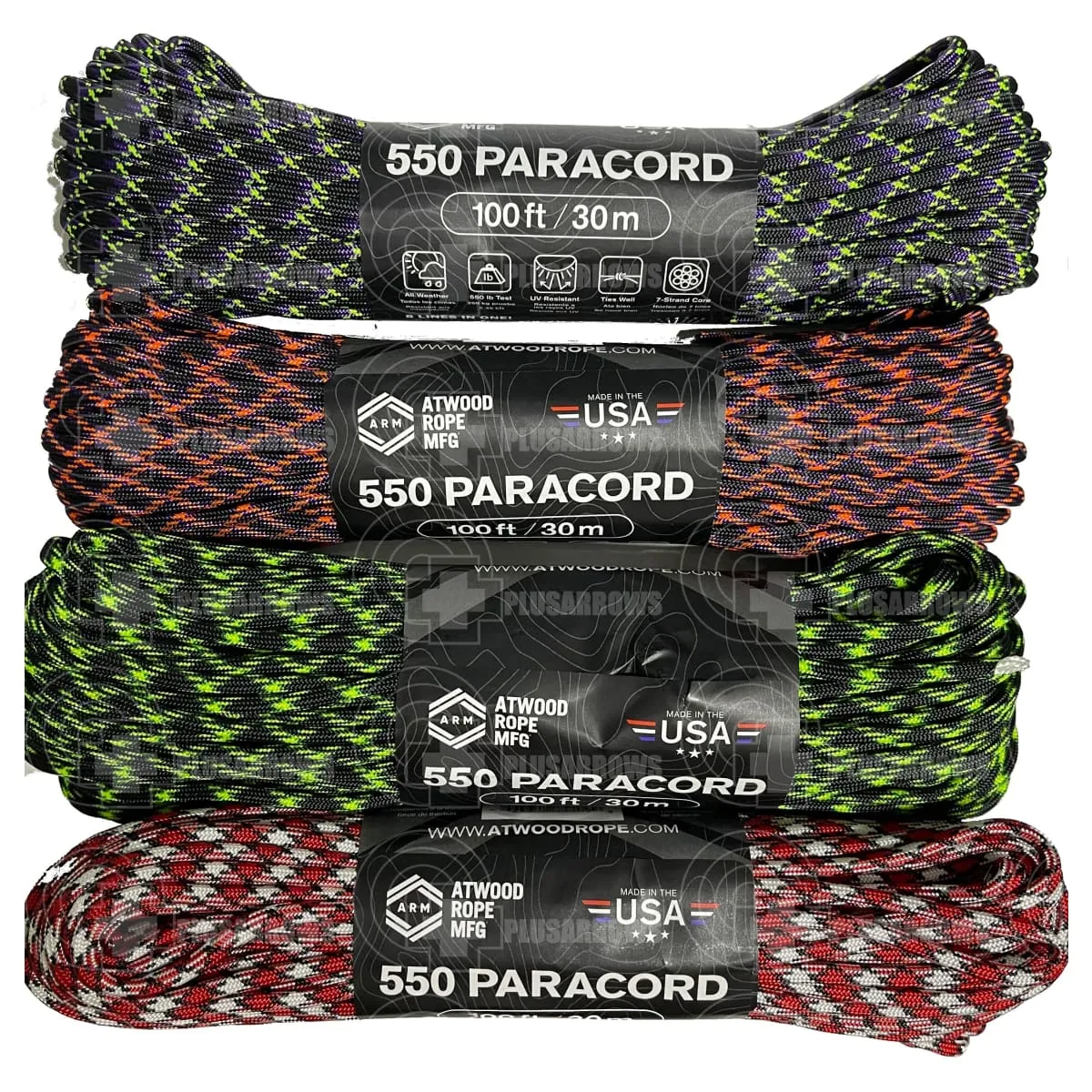 Atwood Rope 550 Paracord Braid (Zombie Edition)