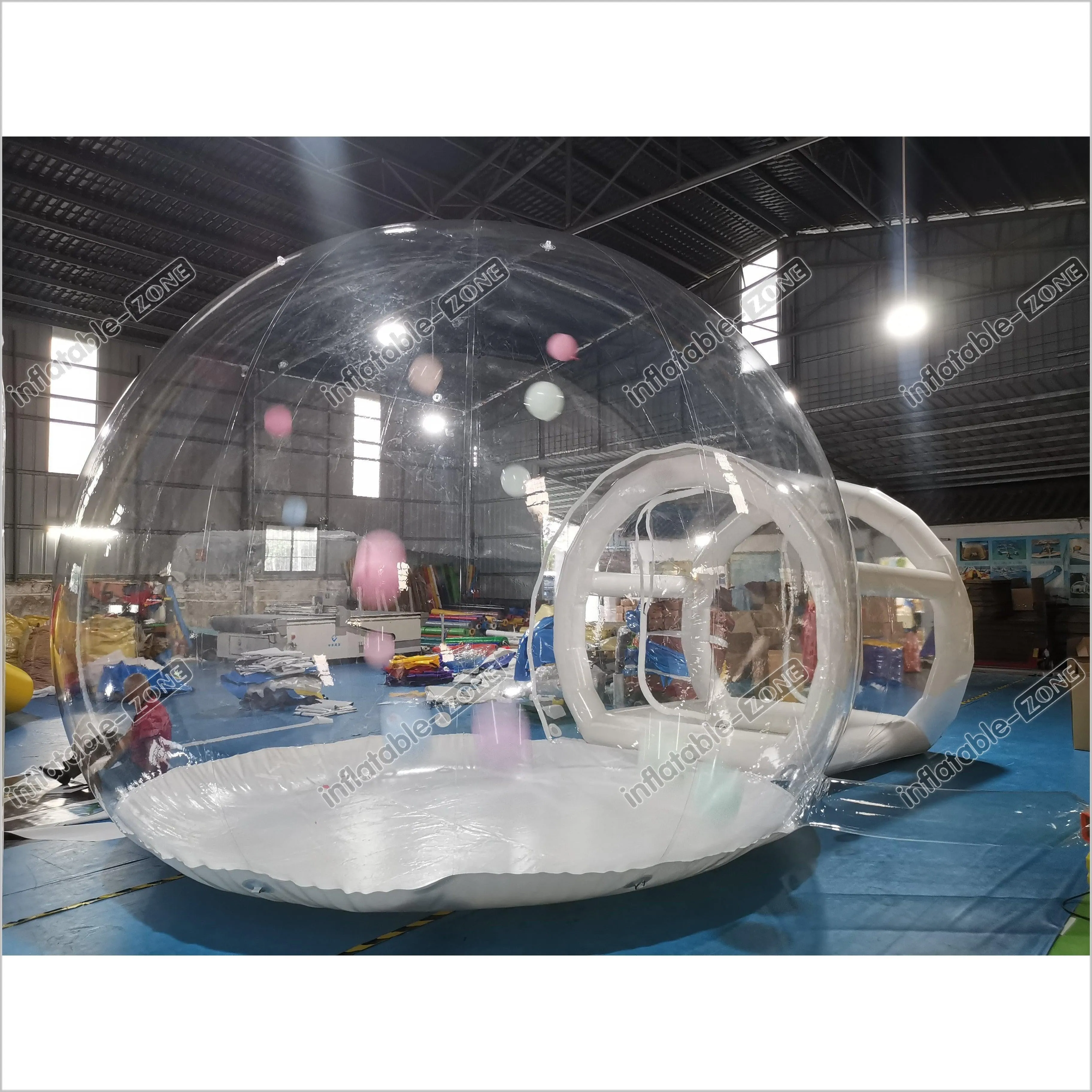 Big Inflatable Balloon Bubble House Tent With Tunnel Clear Inflatable Dome Igloo Tent