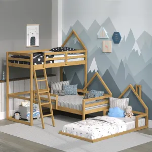 Casita Kids Wood Montessori inspired Bedroom Set - Loft, Floor and Single