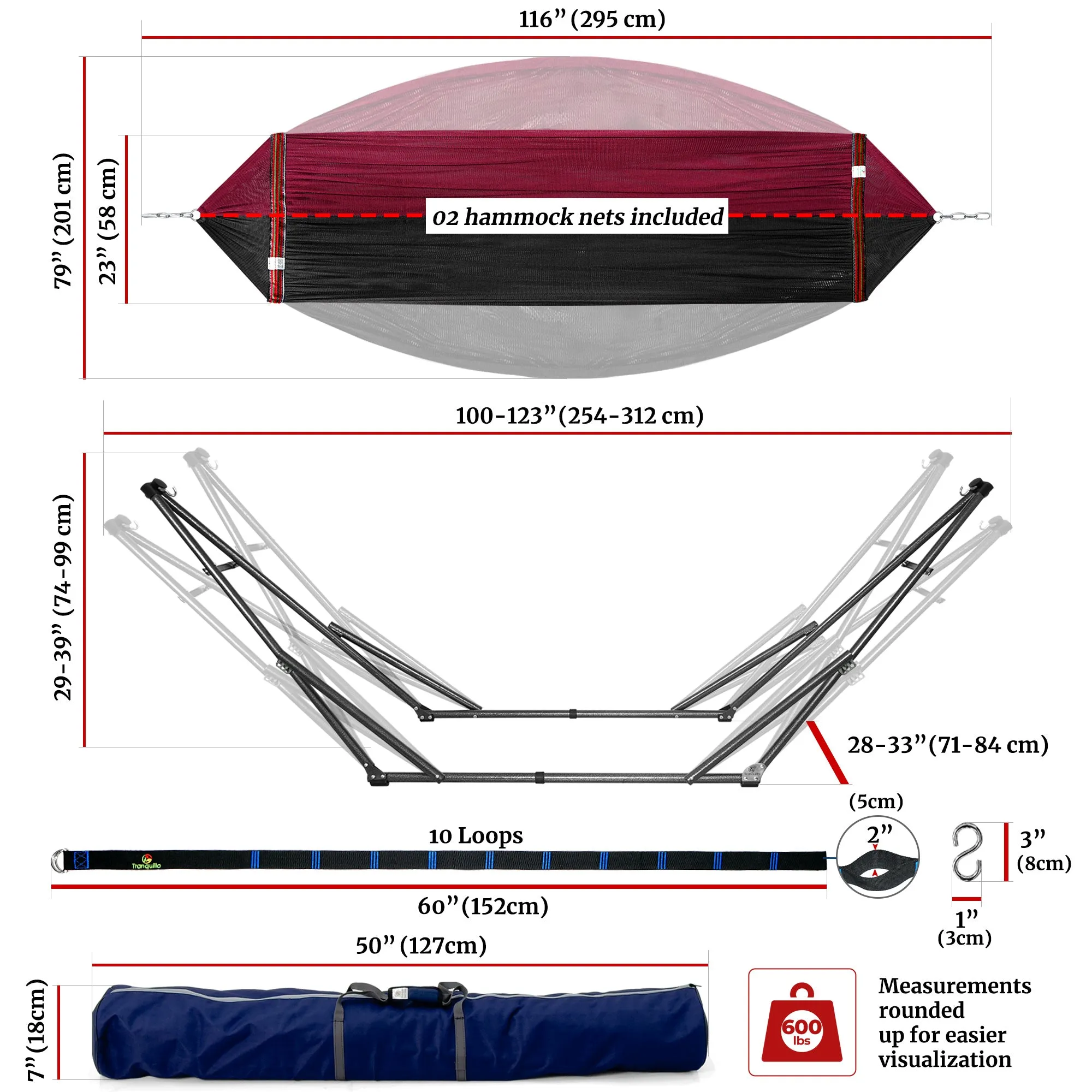 Comfort Set Original Hammock Stand