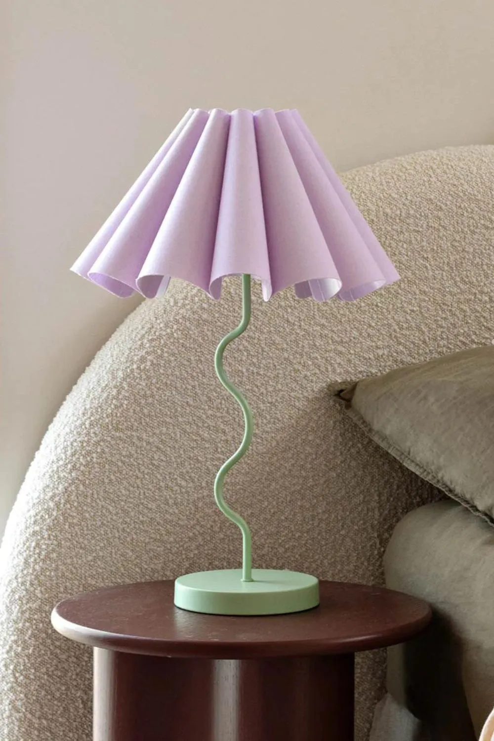 CORA TABLE LAMP - LILAC | PASTEL GREEN