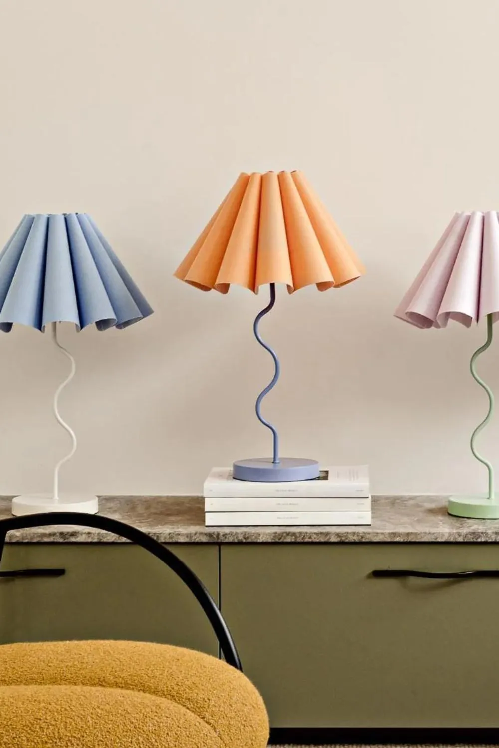 CORA TABLE LAMP - LILAC | PASTEL GREEN