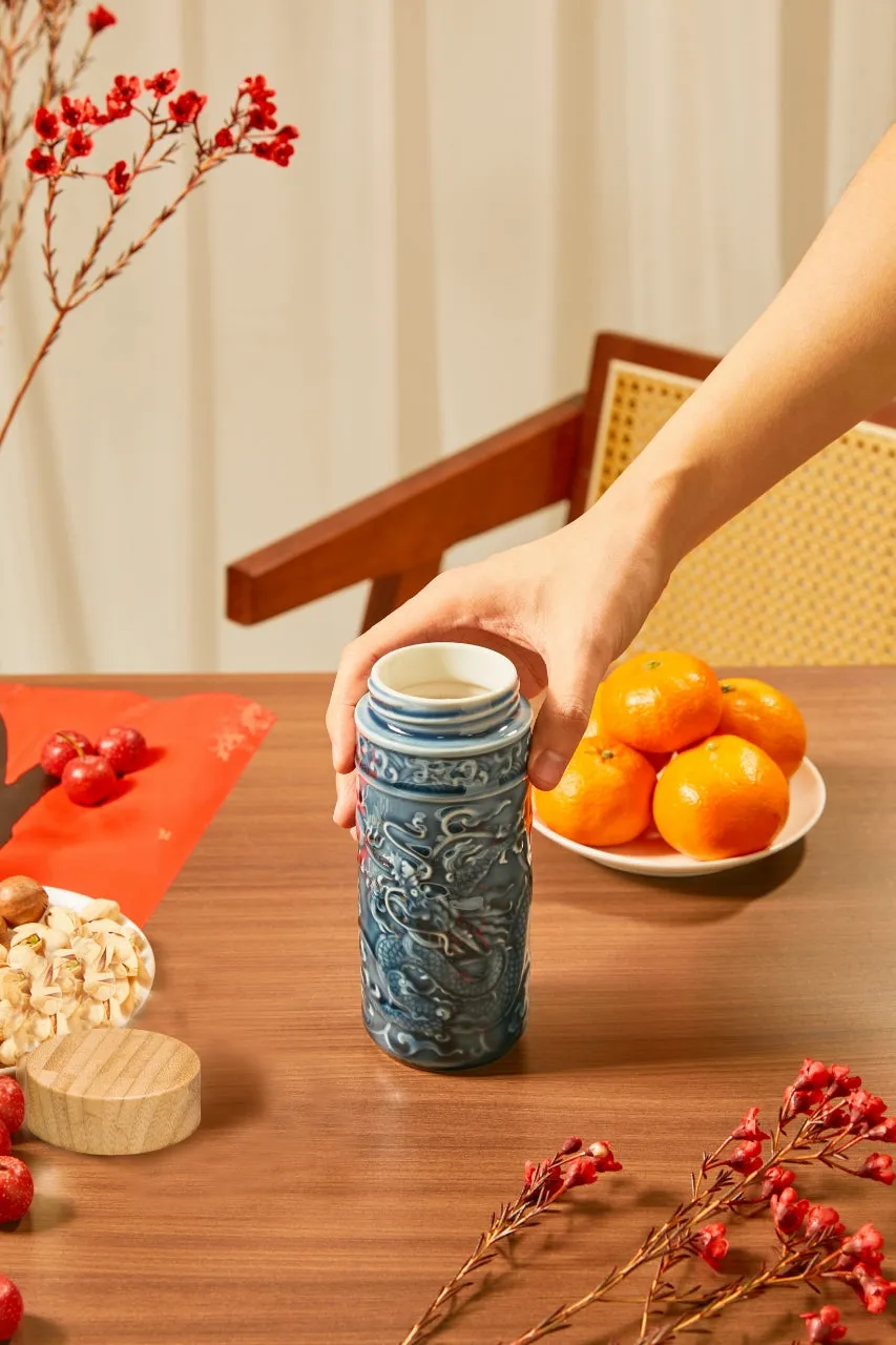 Dragon Prosperity Ceramic Tumbler