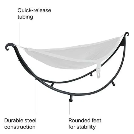 Hammock stand SoloPod Eagles Nest Outfitters, black