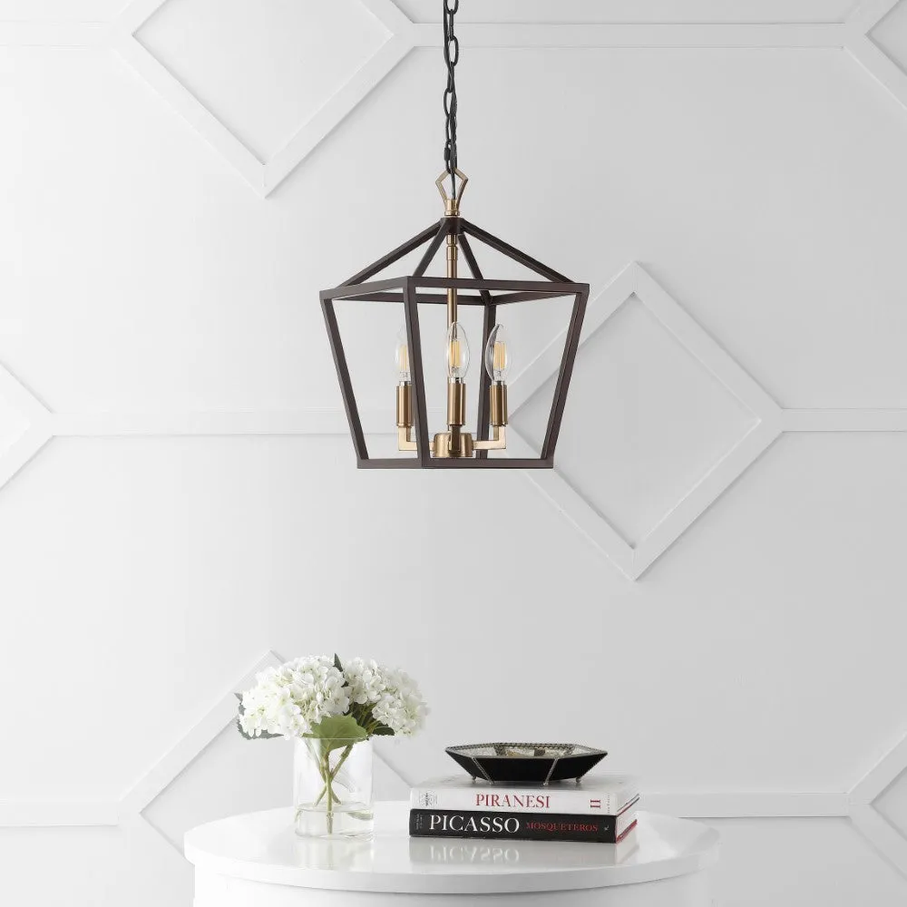 Iris 10" Iron Classic Modern Lantern LED Pendant