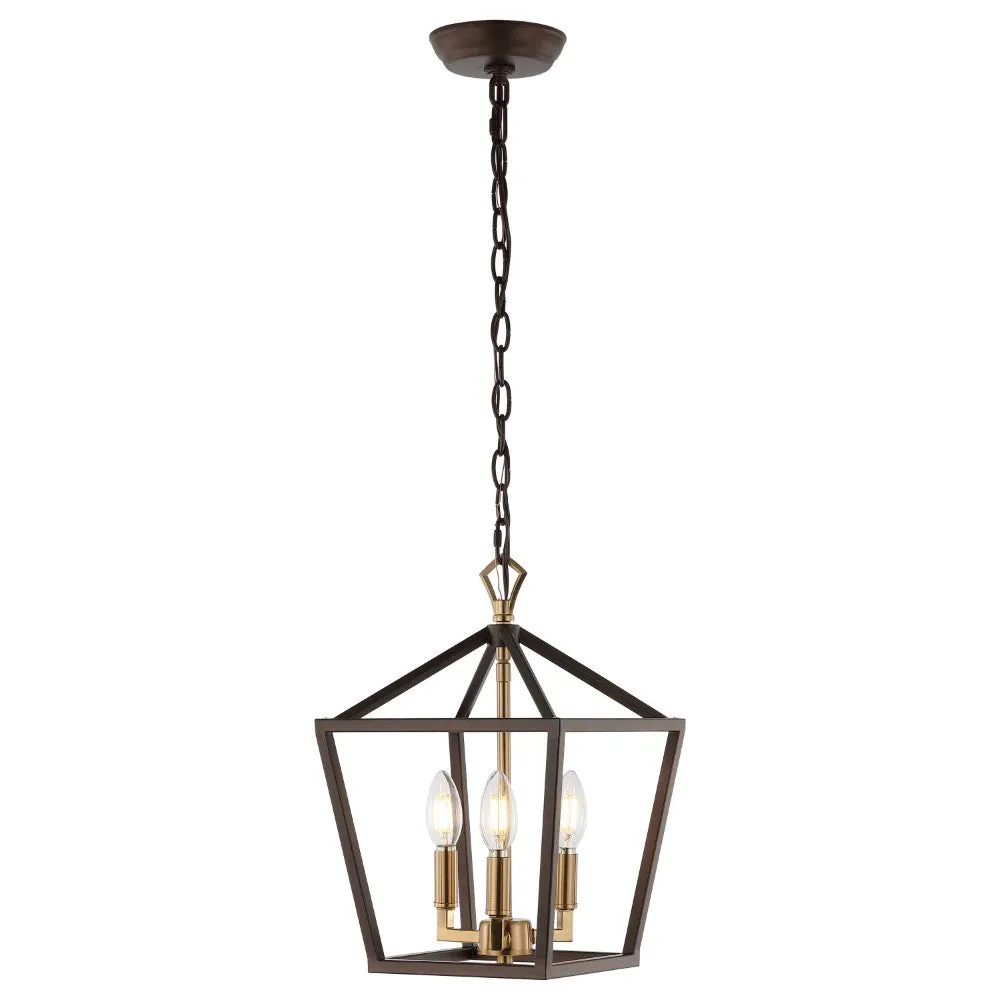 Iris 10" Iron Classic Modern Lantern LED Pendant