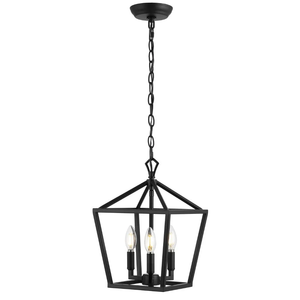 Iris 10" Iron Classic Modern Lantern LED Pendant