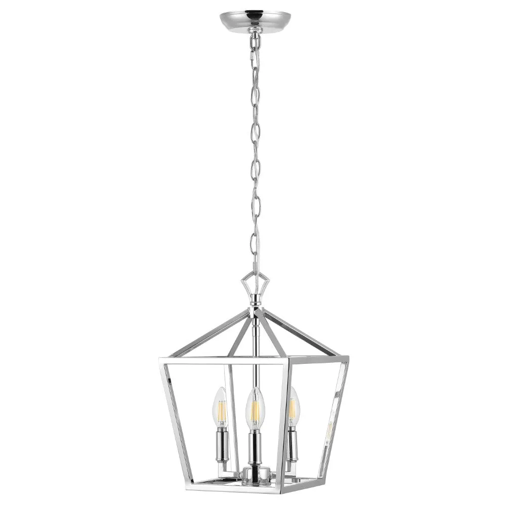 Iris 10" Iron Classic Modern Lantern LED Pendant