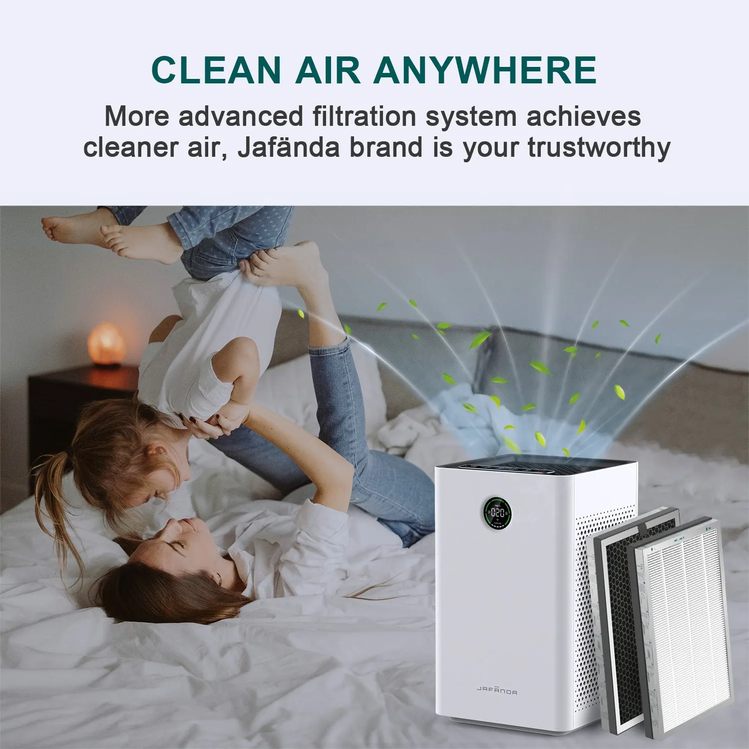 Jafanda air purifier filter, JF260 replacement filter factory wholesale - True HEPA and Activated Carbon Filter - Removes 99.7% of Smoke, Dust, Pollen, and Odors