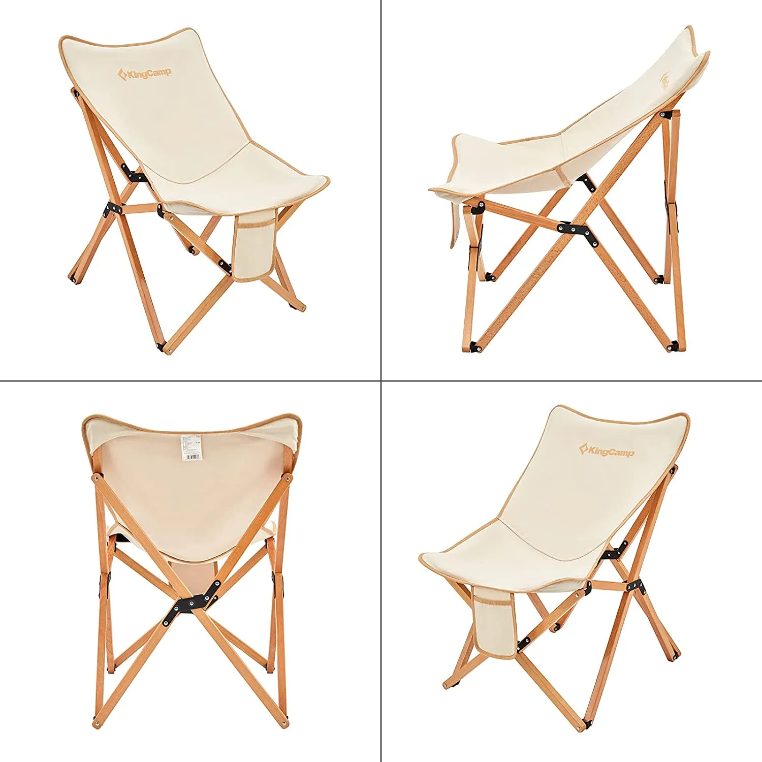 KingCamp Butterfly Chair with Removable Canvas Cover