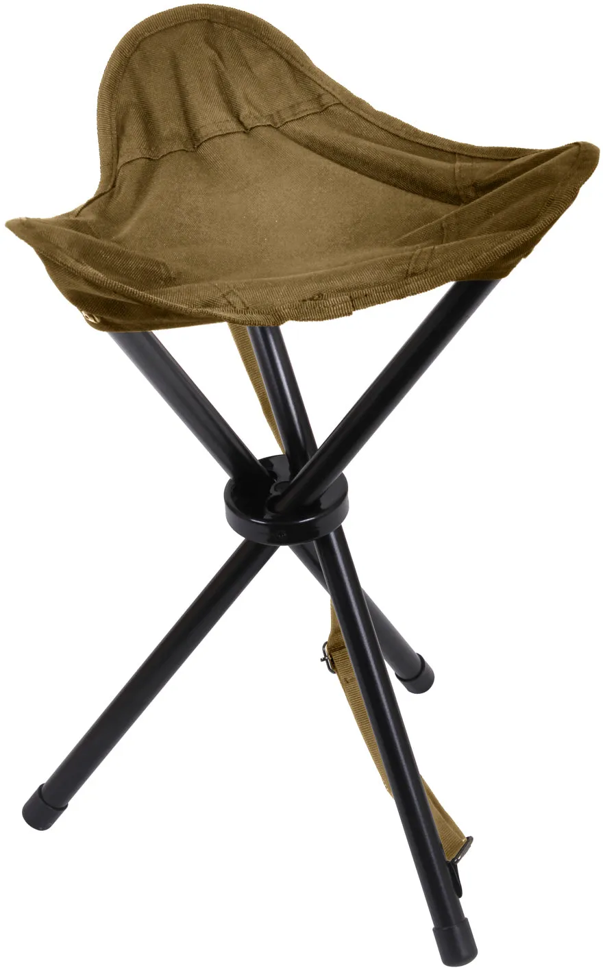 Military Collapsible Stool with Carry Bag & Strap