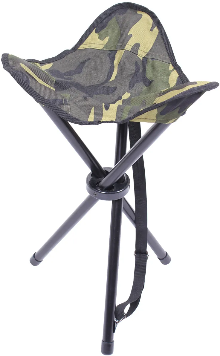 Military Collapsible Stool with Carry Bag & Strap