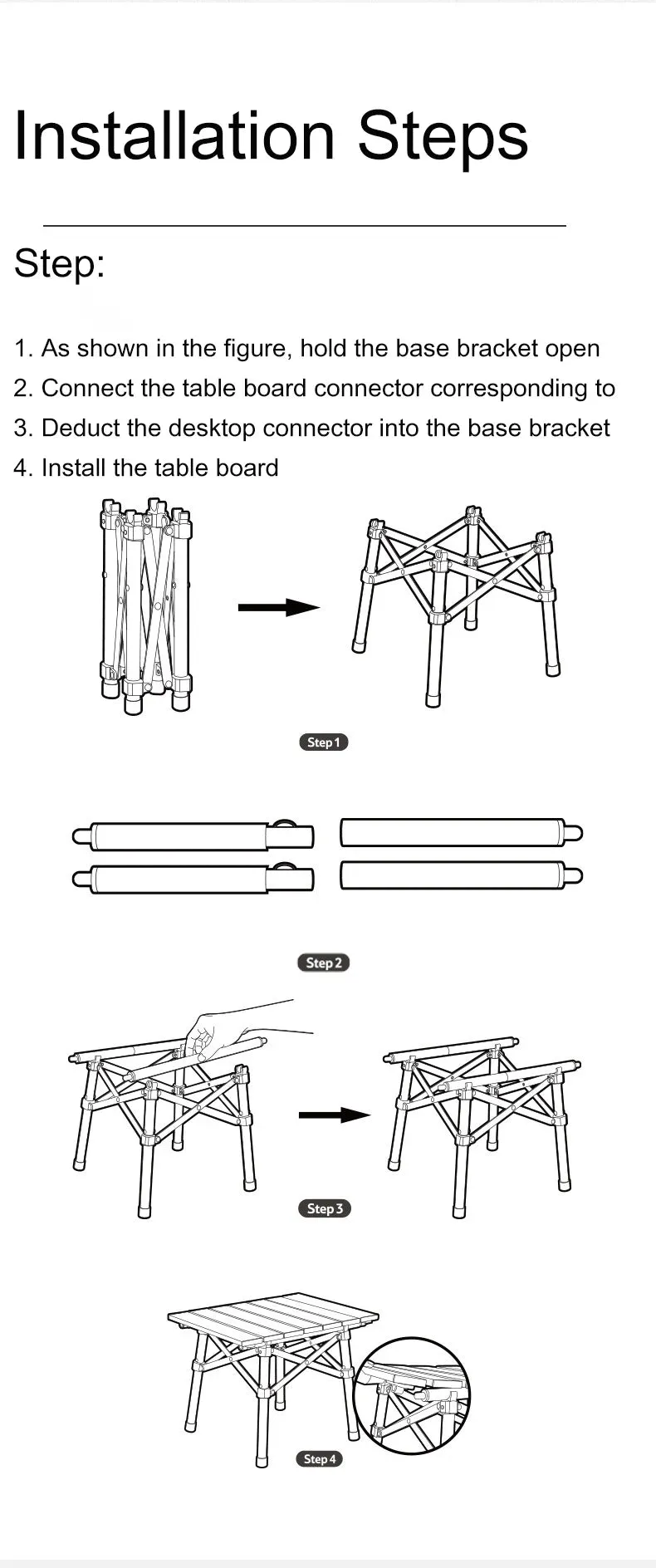 Naturehike Aluminum Alloy Folding Table Outdoor Camping Portable Barbecue Table Camping Picnic Table