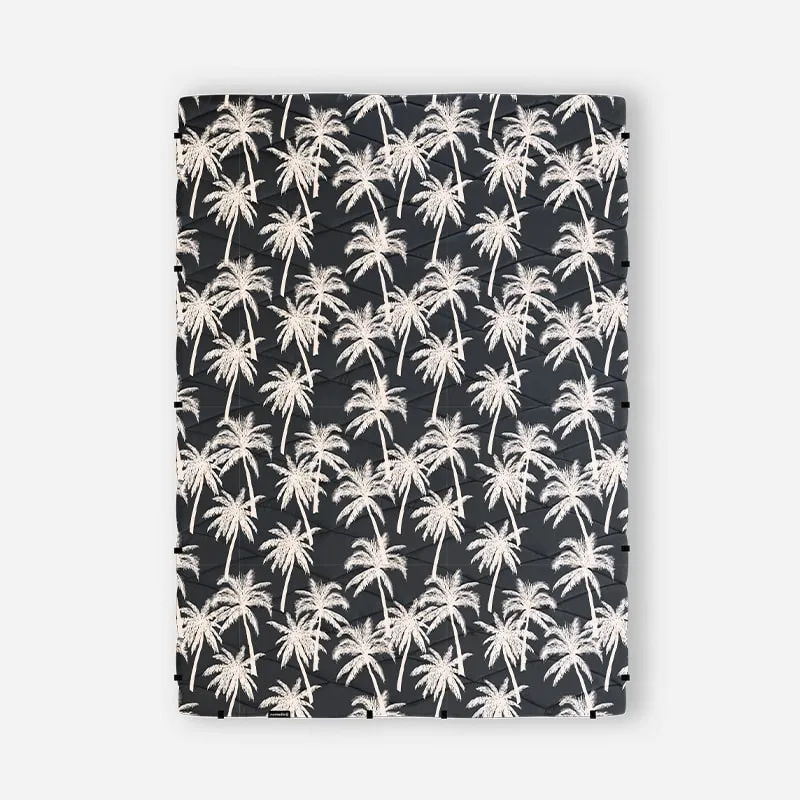 Nomadix Puffer Blanket - BUNCH PALMS BLACK