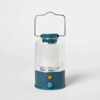 Rechargeable Large LED Portable Camp Lantern Teal Blue - Embark️