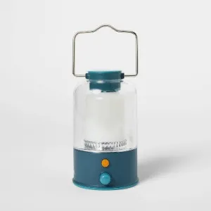 Rechargeable Large LED Portable Camp Lantern Teal Blue - Embark️