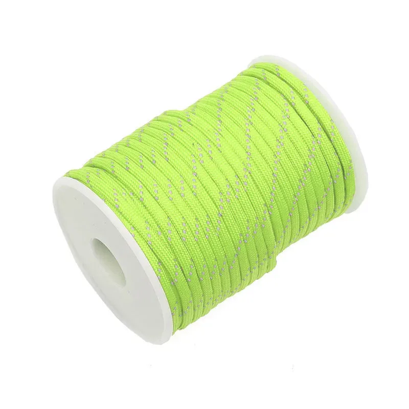 Reflective 550 Paracord Rope 84 Color 100M 50M 7 Strand 4mm