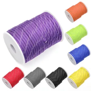 Reflective 550 Paracord Rope 84 Color 100M 50M 7 Strand 4mm