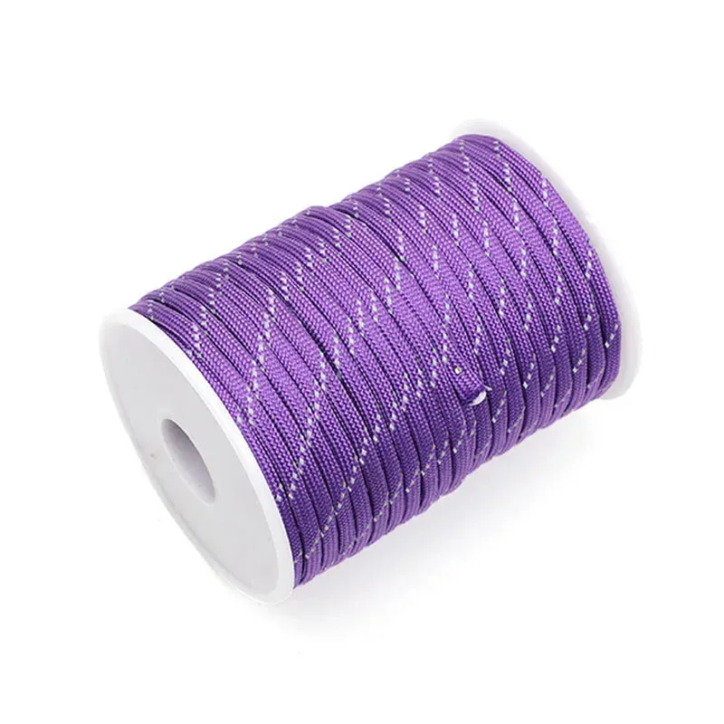 Reflective 550 Paracord Rope 84 Color 100M 50M 7 Strand 4mm