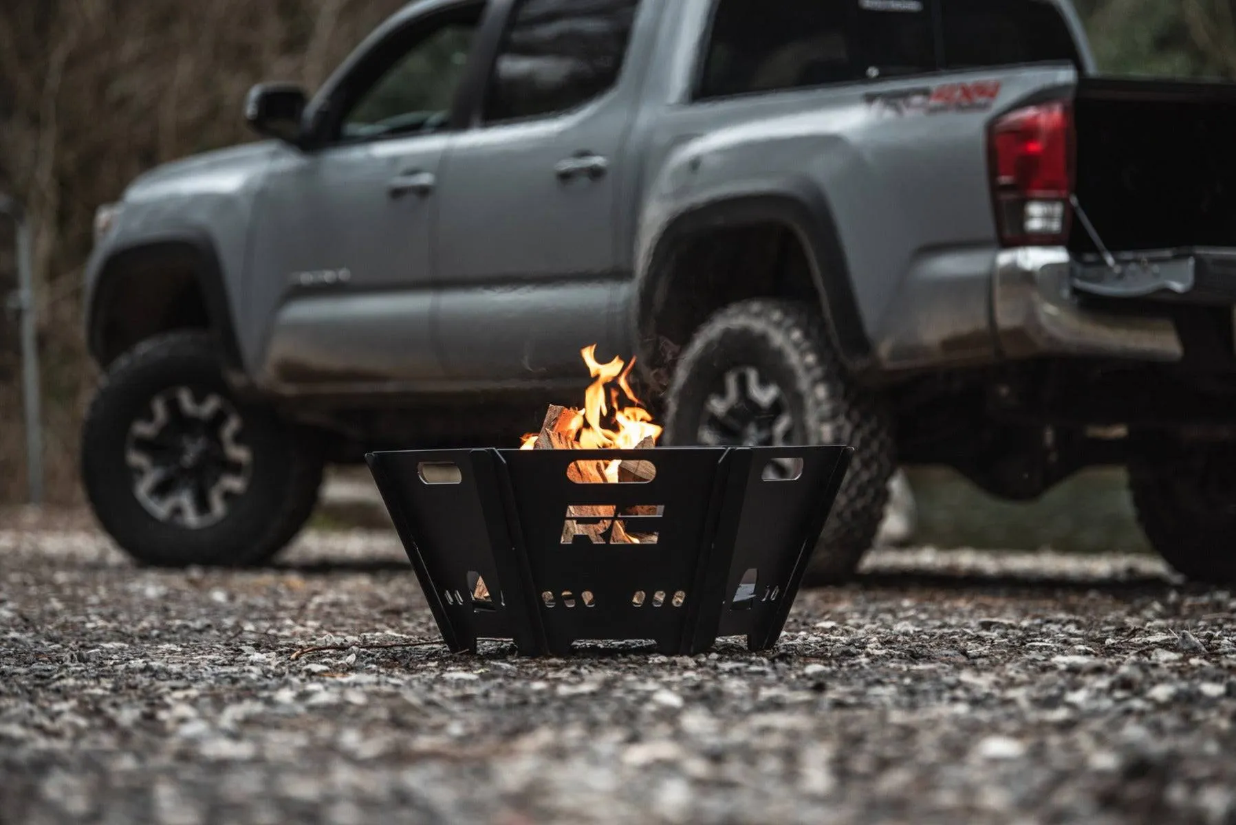 Rough Country Portable Fire Pit | Wood Burning | For Camping and Overlanding