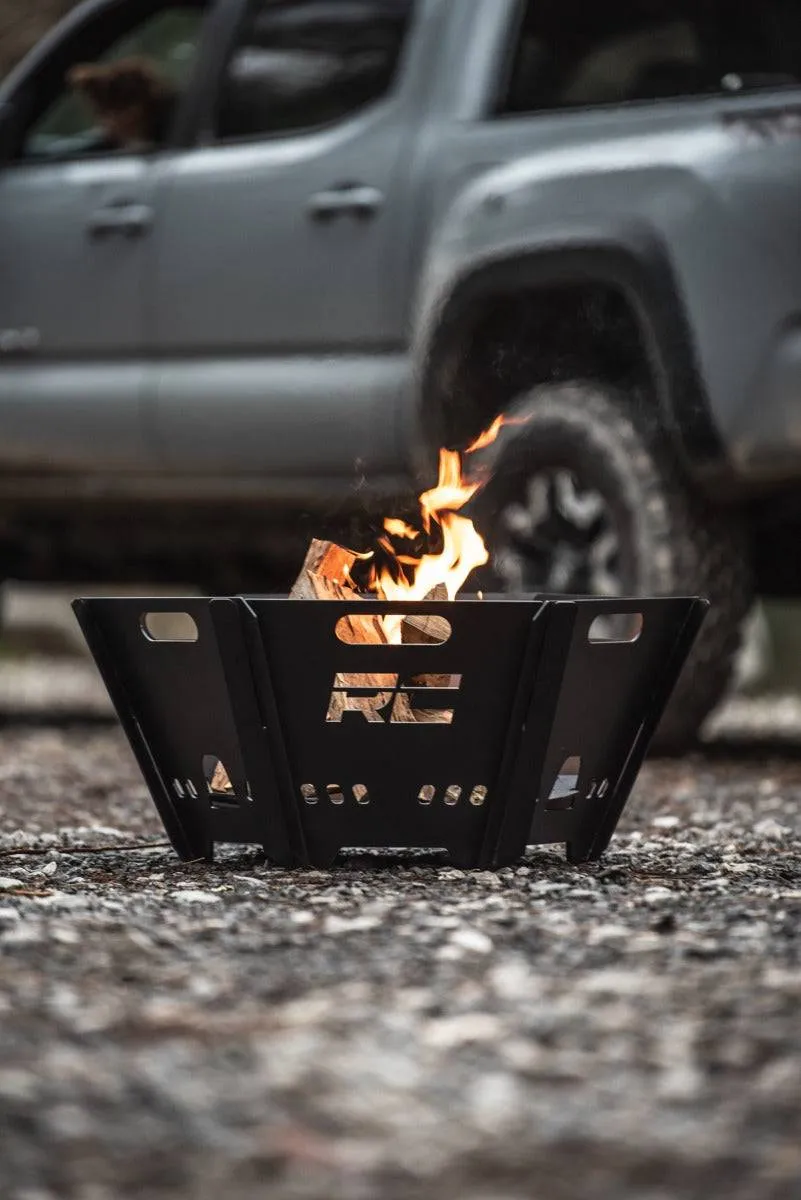 Rough Country Portable Fire Pit | Wood Burning | For Camping and Overlanding