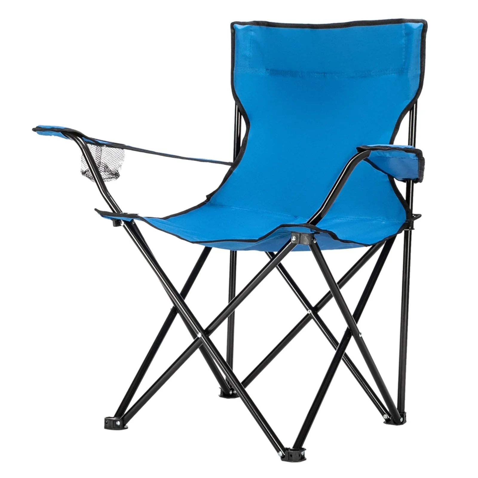 Small-sized Folding Camping Chair with Heavy Duty Steel Frame, Portable for Outdoor/Indoor