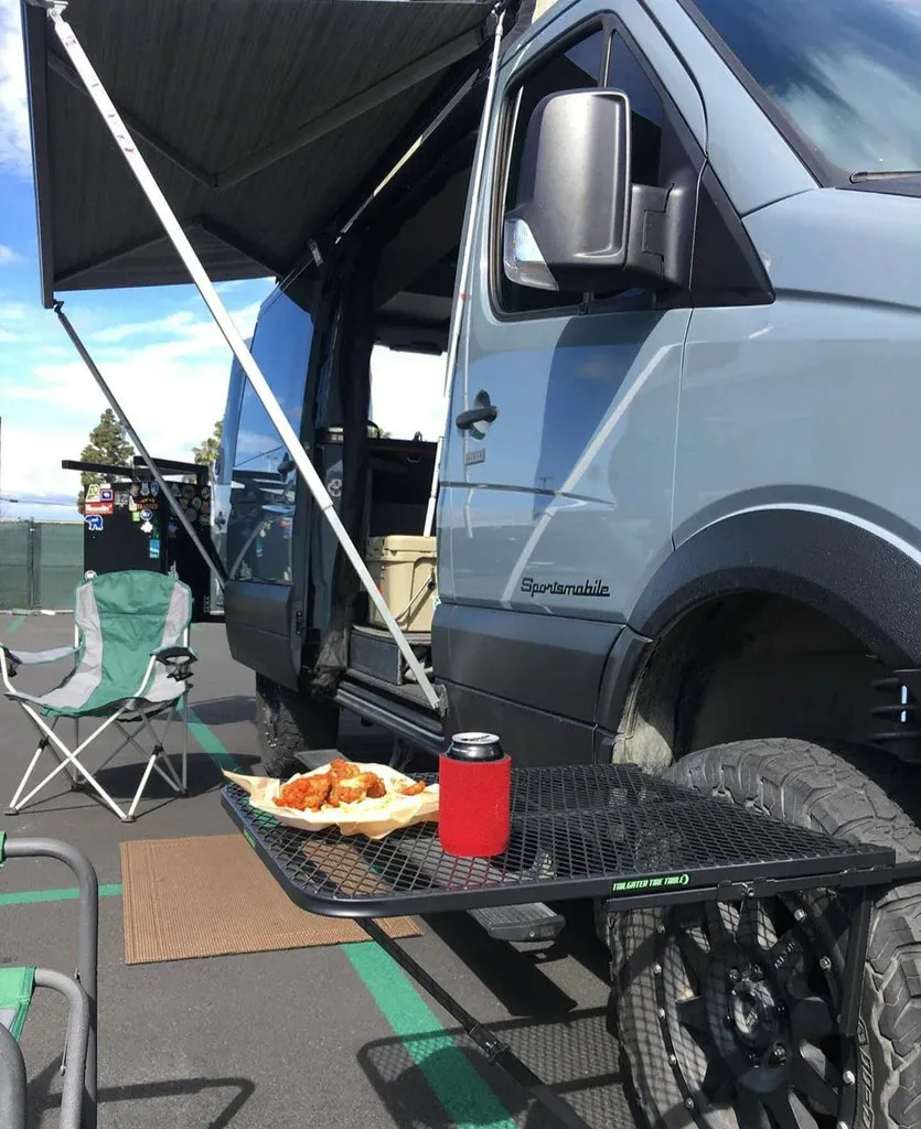 Tailgater Tire Table Large Steel Table