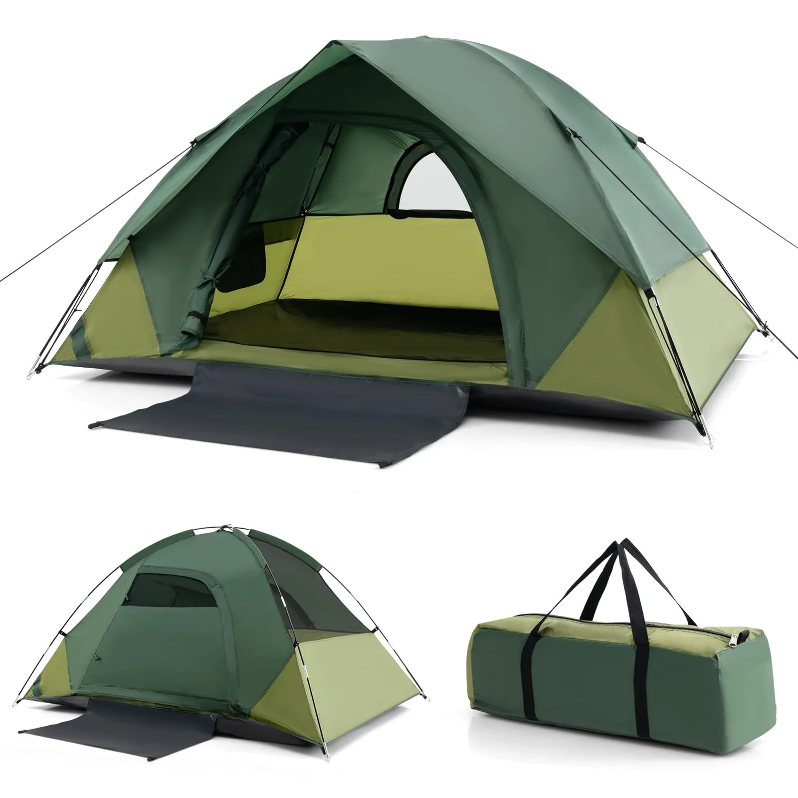 TANGKULA Camping Tent for 2 People, Portable Lightweight Backpacking Tent