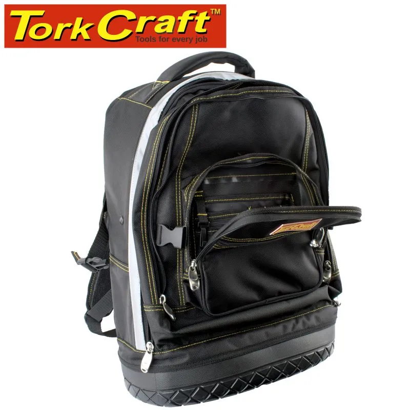 TORK CRAFT TOOL BACKPACK BLACK WITH RUBBER BASE 65 X 20 X 40CM TORK CRAFT TC991088