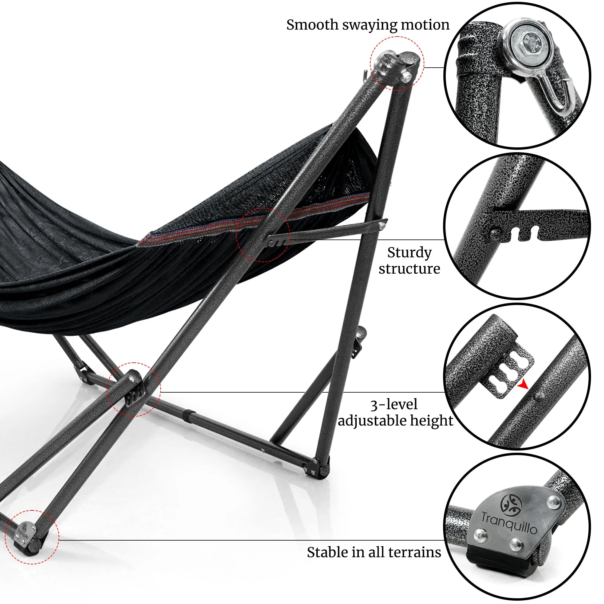 Universal Hammock with Stands