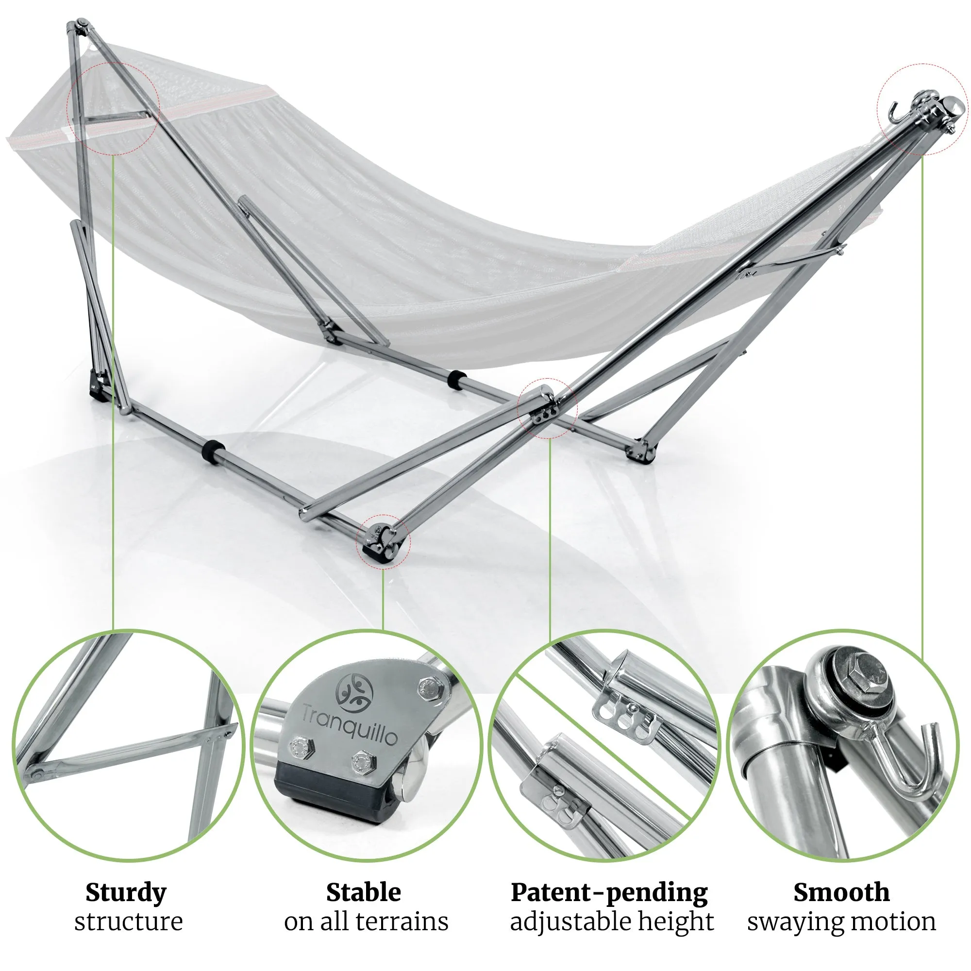 Universal Stainless Steel Hammock Stand