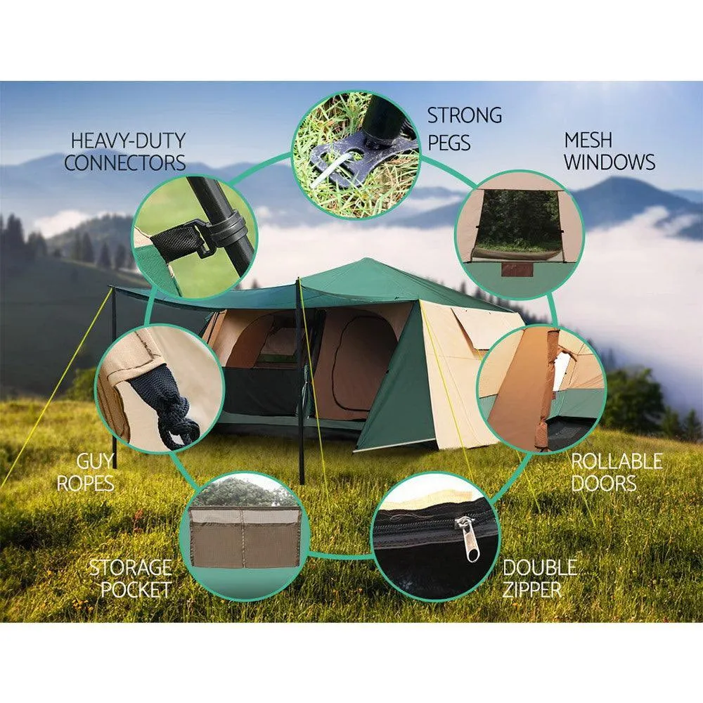 Weisshorn Instant Up 8 Person Family Camping Dome Tent