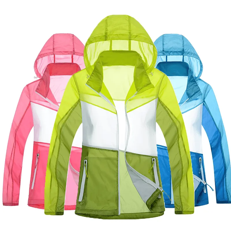 Women's Hiking Lightweight Jacket with Zipper / Waterproof Quick Dry Jacket - SF0007